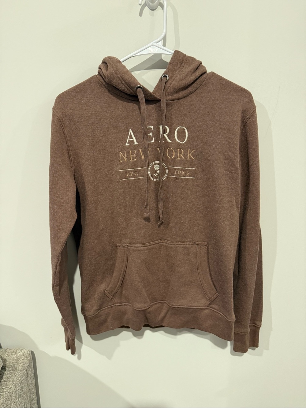 Aeropostale Brown Pullover Hoodie with Front Pocket